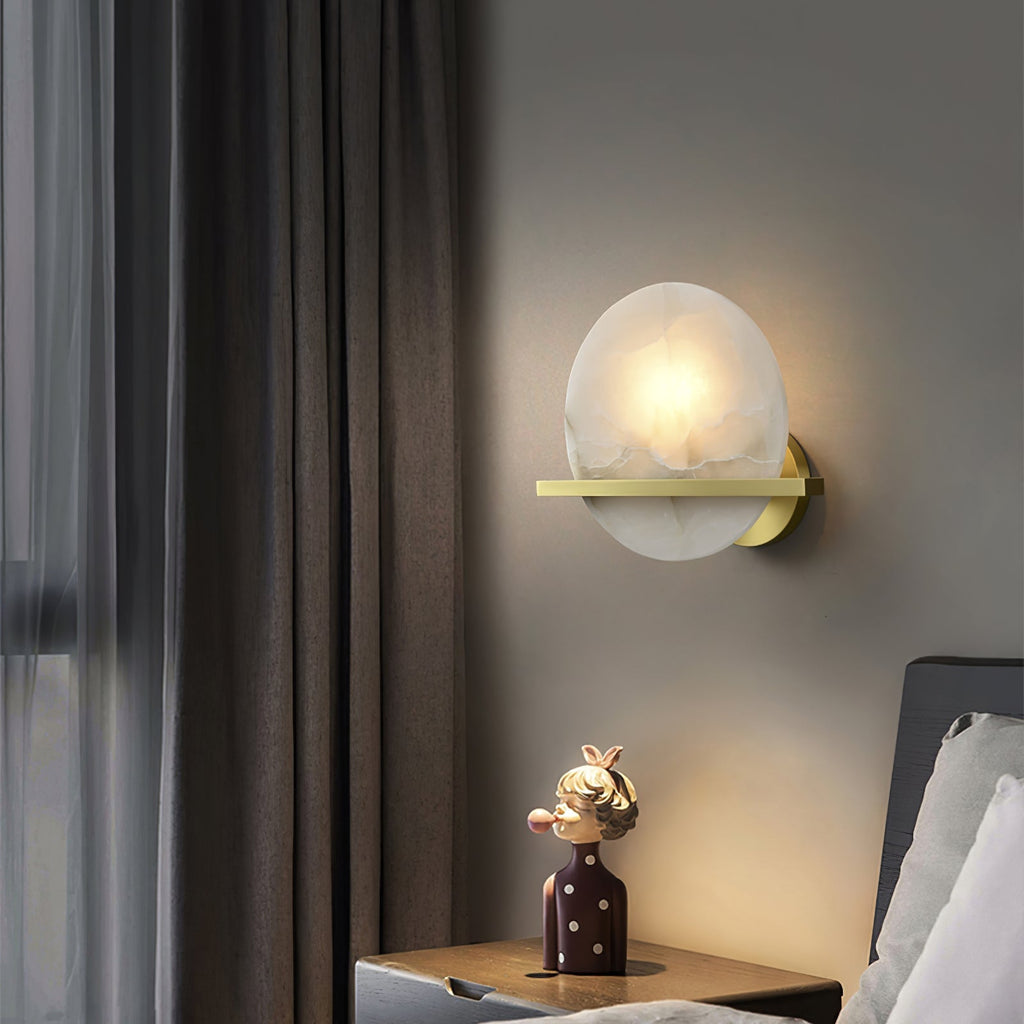 Wilvencove Alabaster Wall Light-Moonnatur