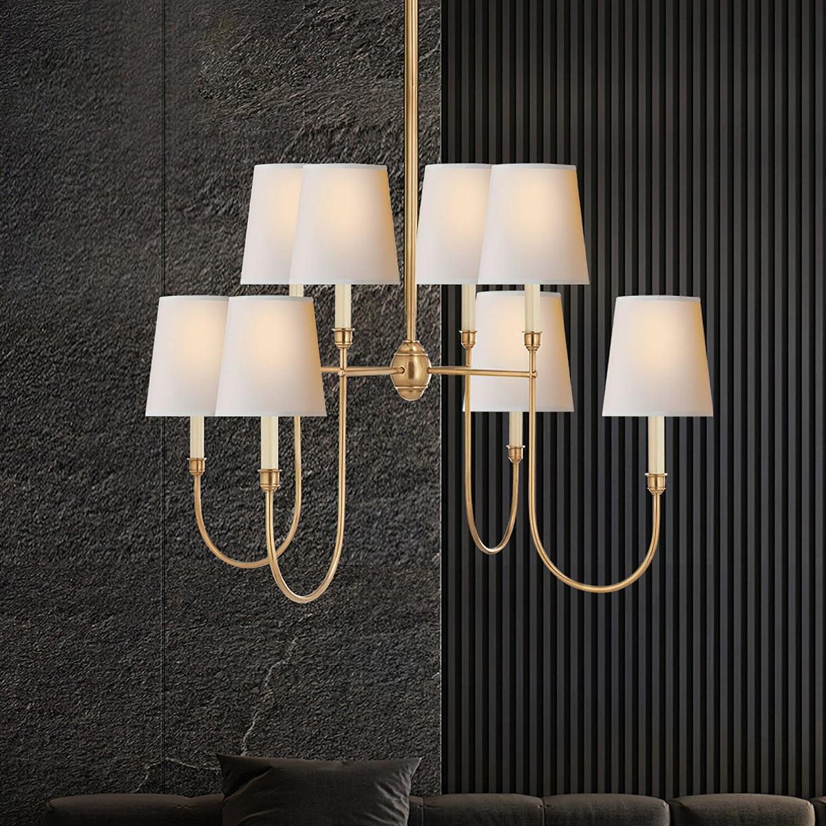 Bracklyn Fabric Chandelier-Moonnatur