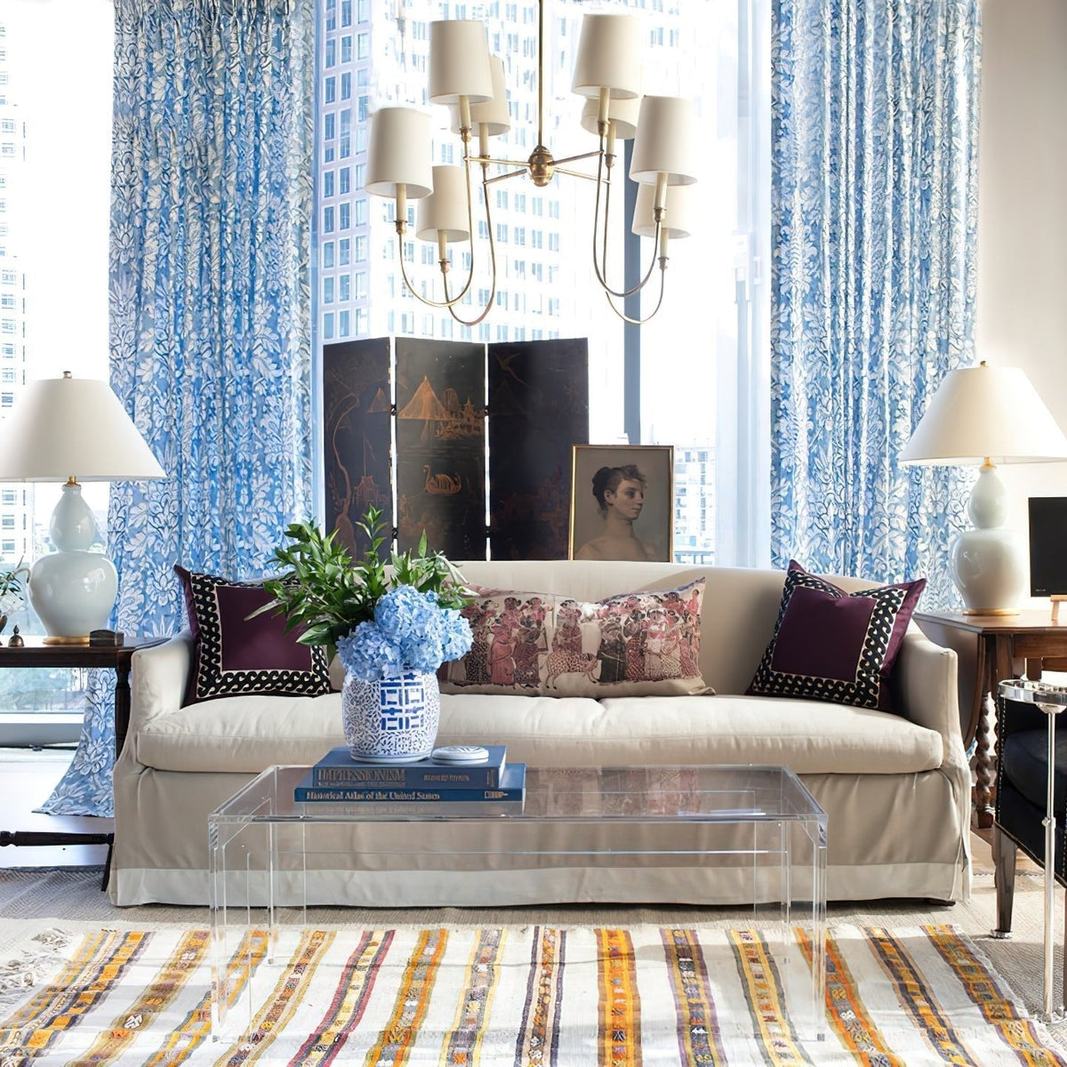 Bracklyn Fabric Chandelier-Moonnatur
