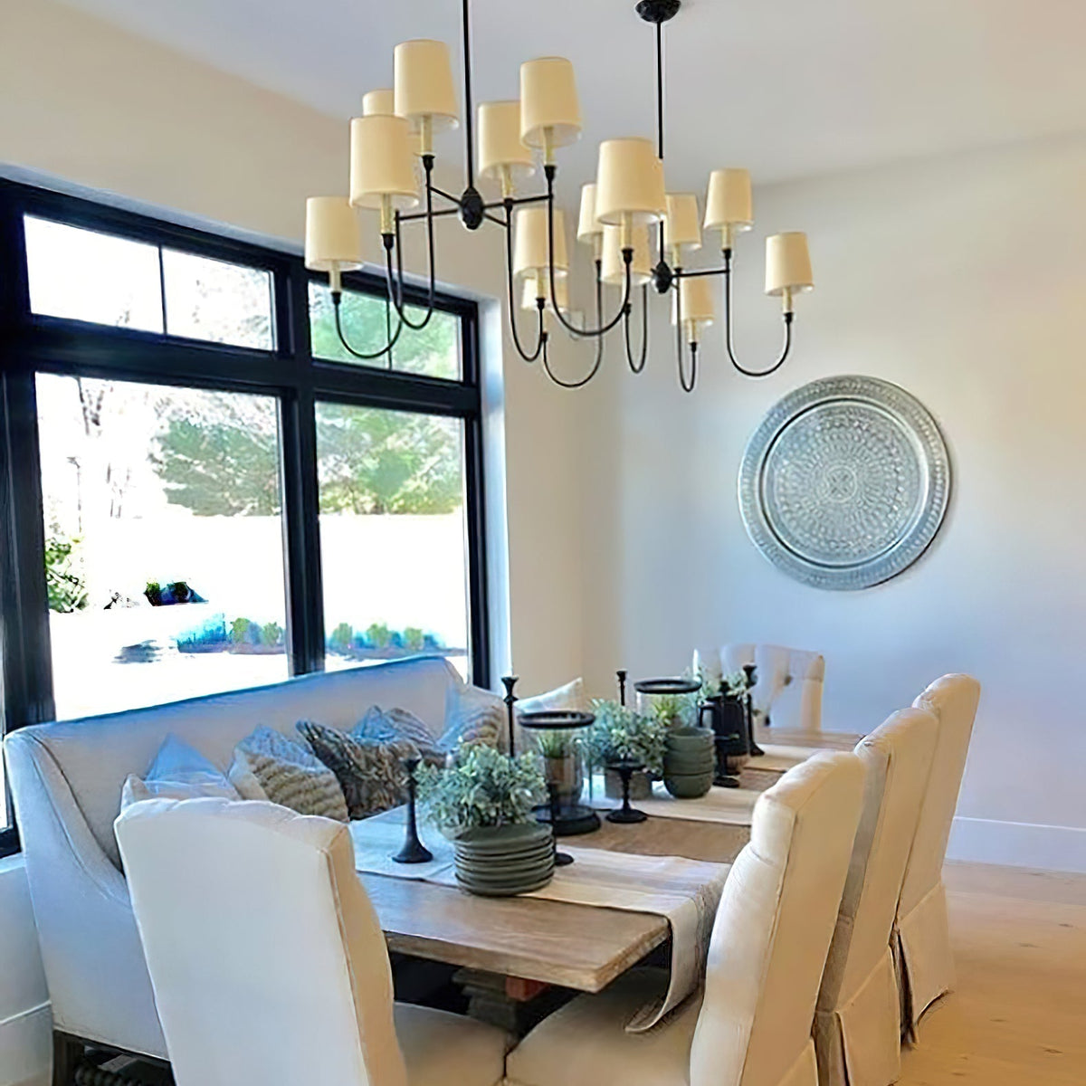 Bracklyn Fabric Chandelier-Moonnatur