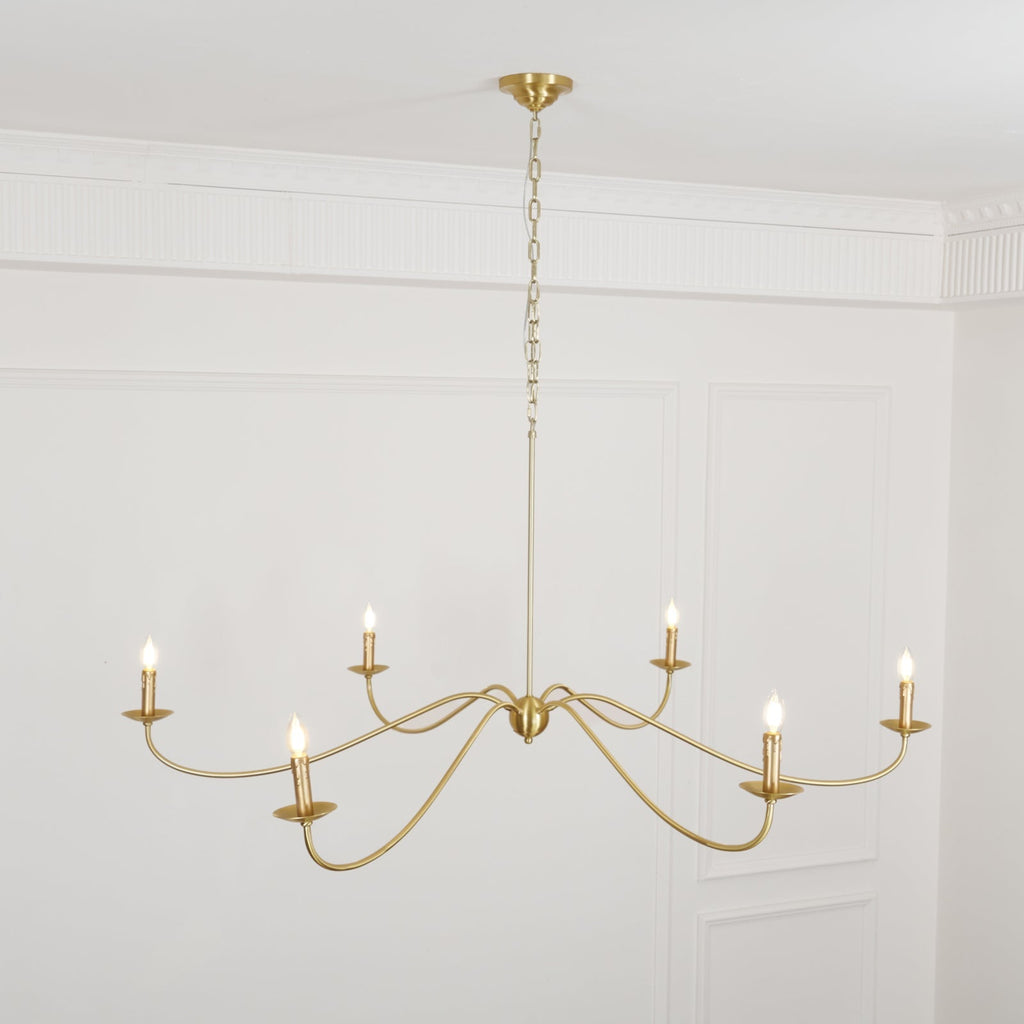 Islenford Brass Chandelier-Moonnatur