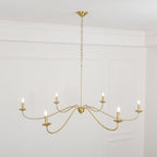 Islenford Brass Chandelier-Moonnatur