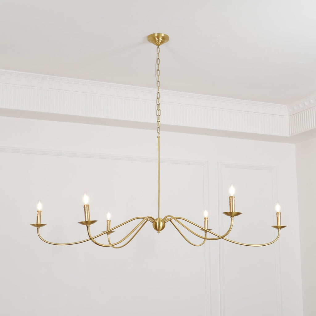 Islenford Brass Chandelier-Moonnatur