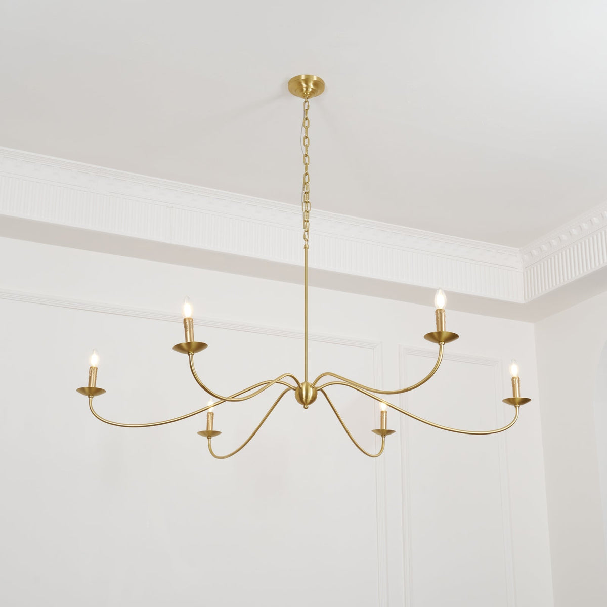 Islenford Brass Chandelier-Moonnatur