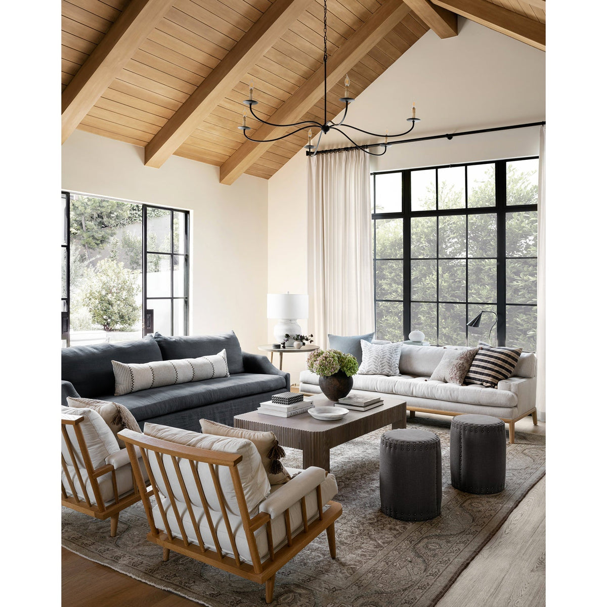 Islenford Brass Chandelier-Moonnatur