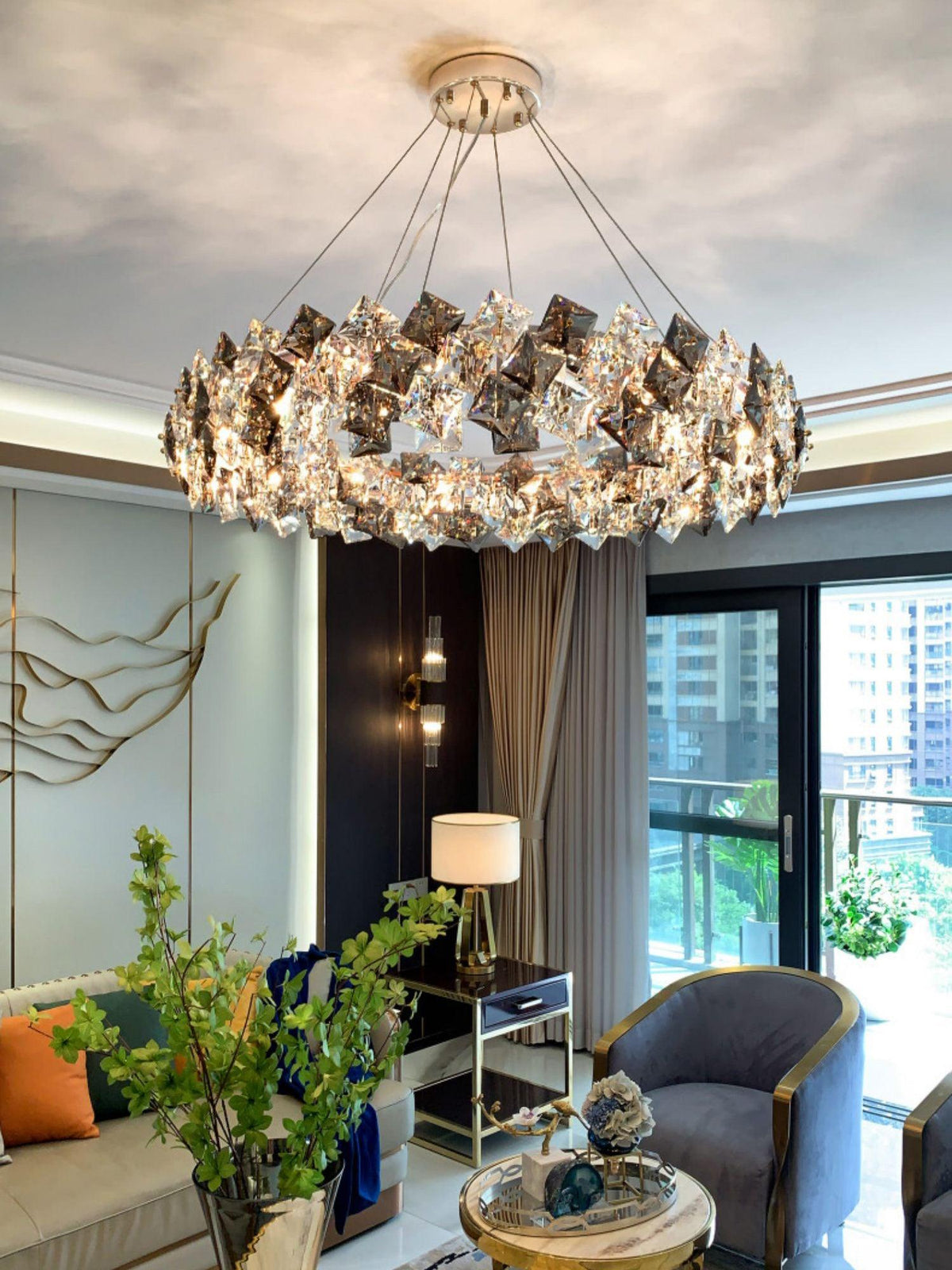 Oselia Crystal Chandelier-Moonnatur