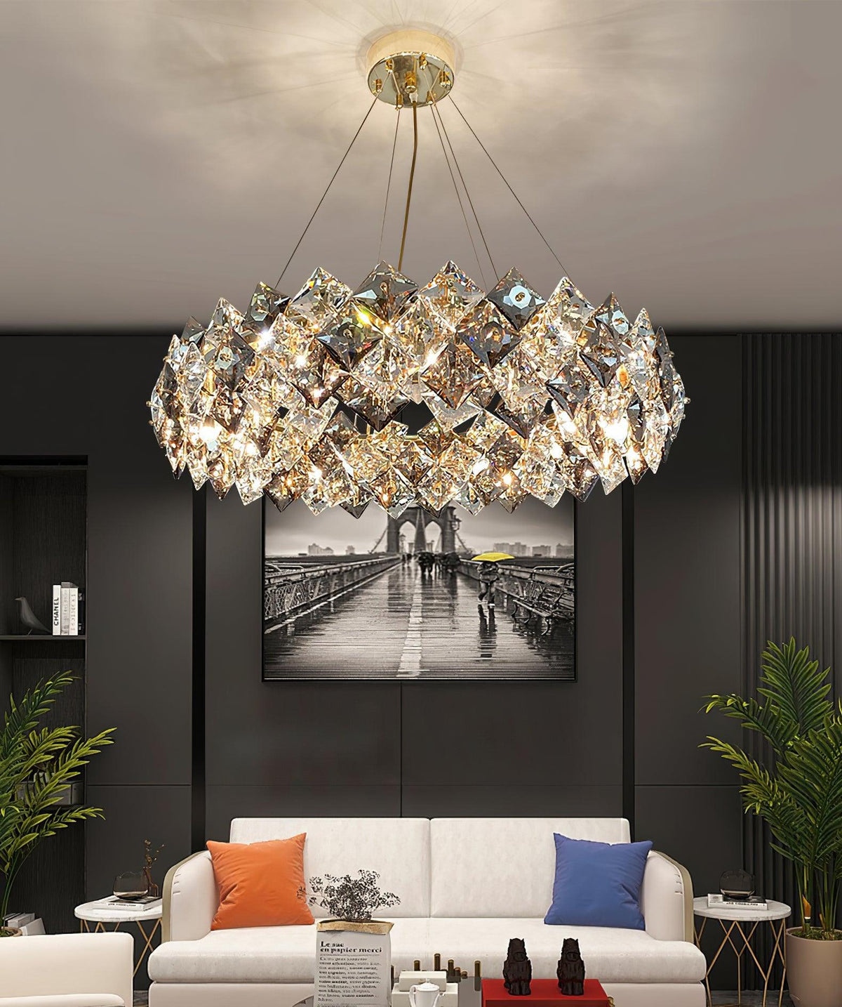 Oselia Crystal Chandelier-Moonnatur