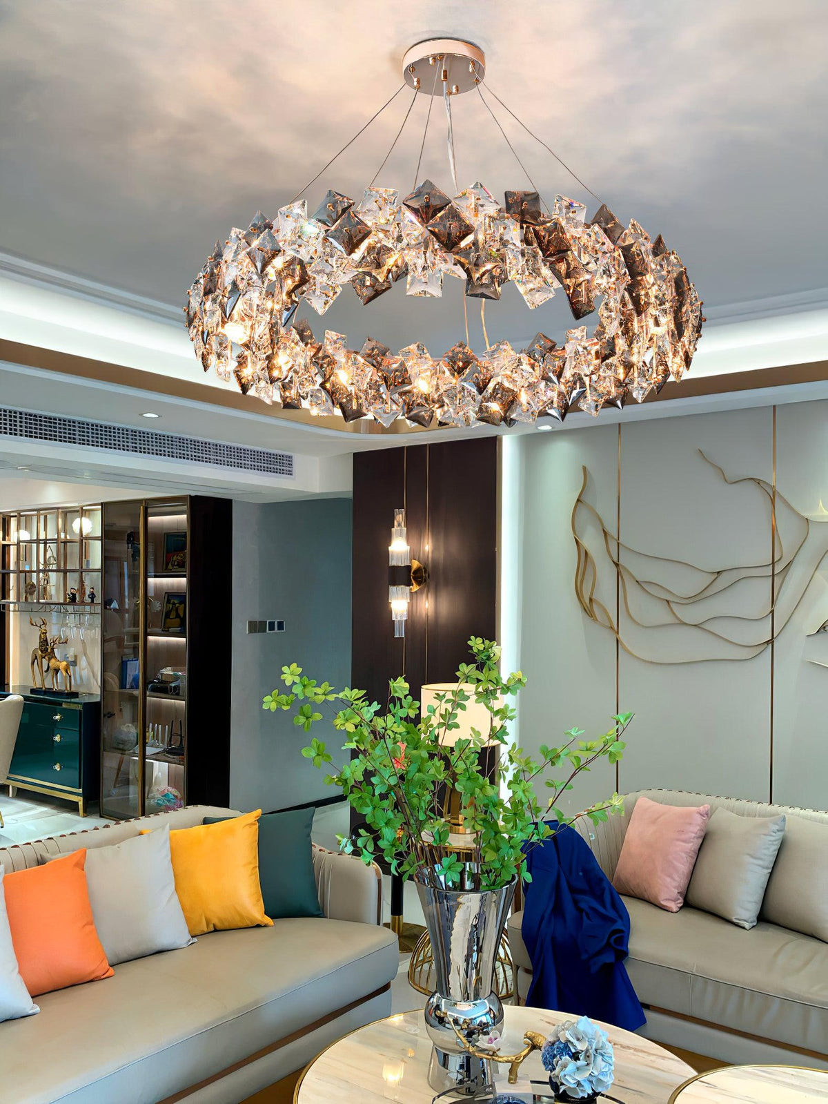 Oselia Crystal Chandelier-Moonnatur