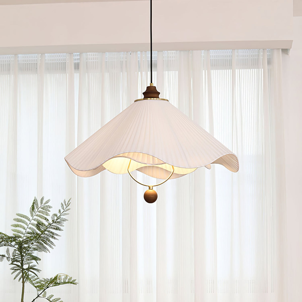 Nelynaria Fabric Pendant Light-Moonnatur