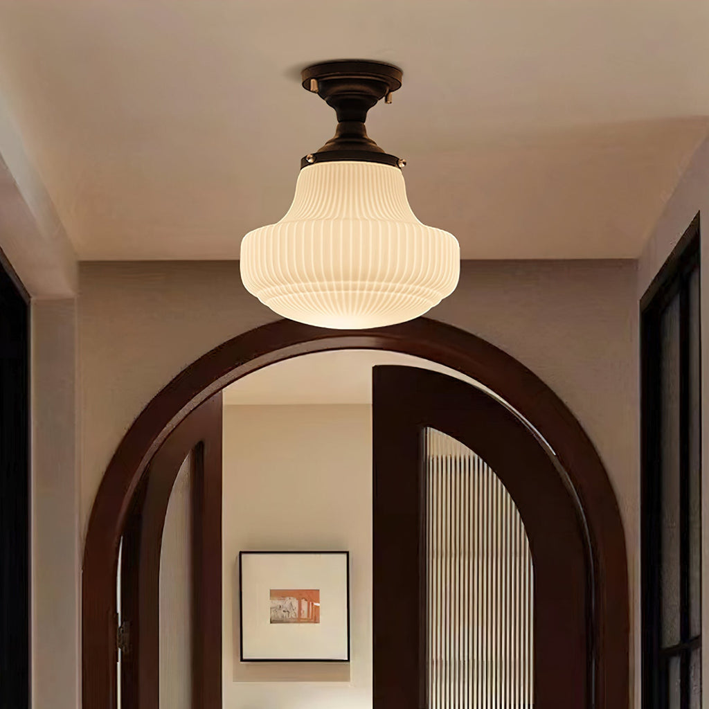 Yolaria Glass Ceiling Lamp-Moonnatur