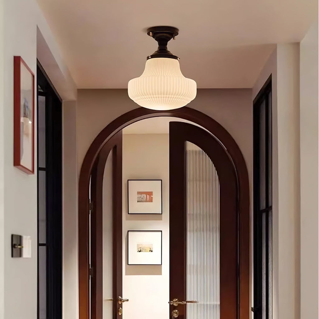 Yolaria Glass Ceiling Lamp-Moonnatur