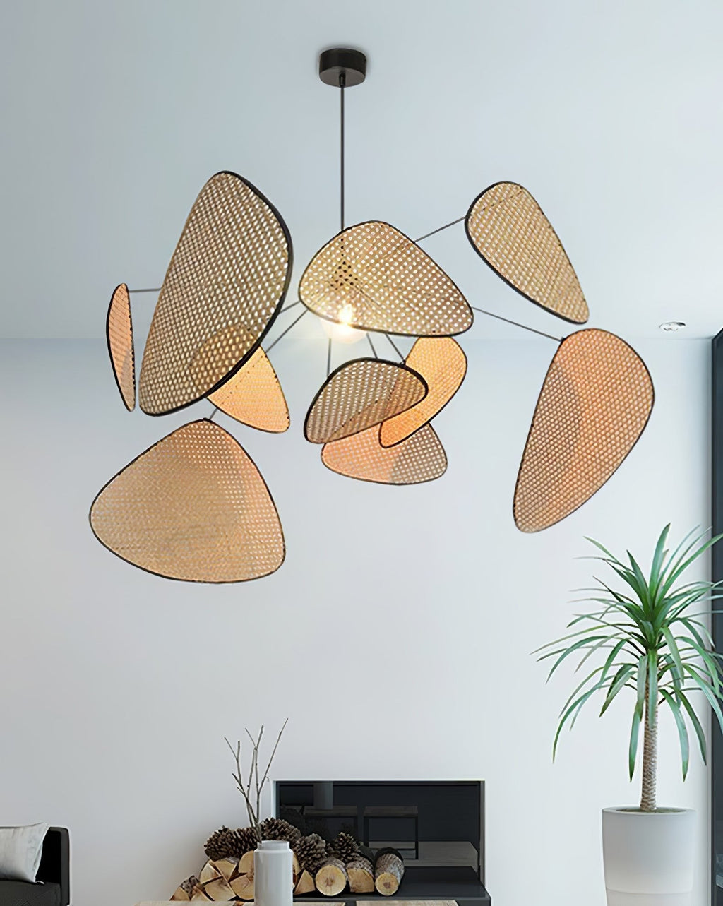 Pirella Bamboo Chandelier-Moonnatur