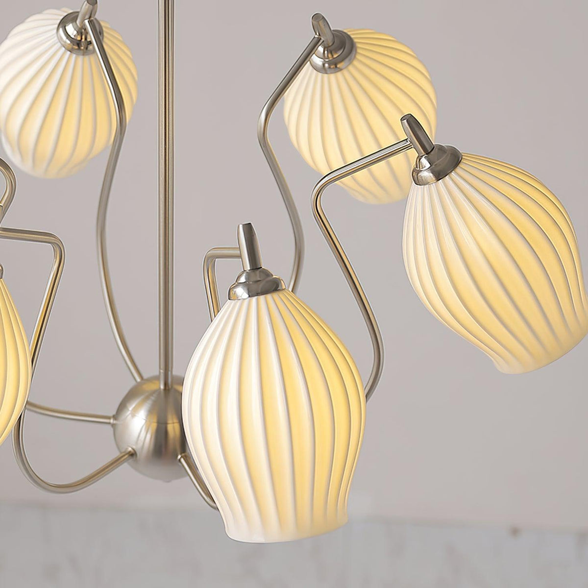 Briamere Ceramic Chandelier-Moonnatur