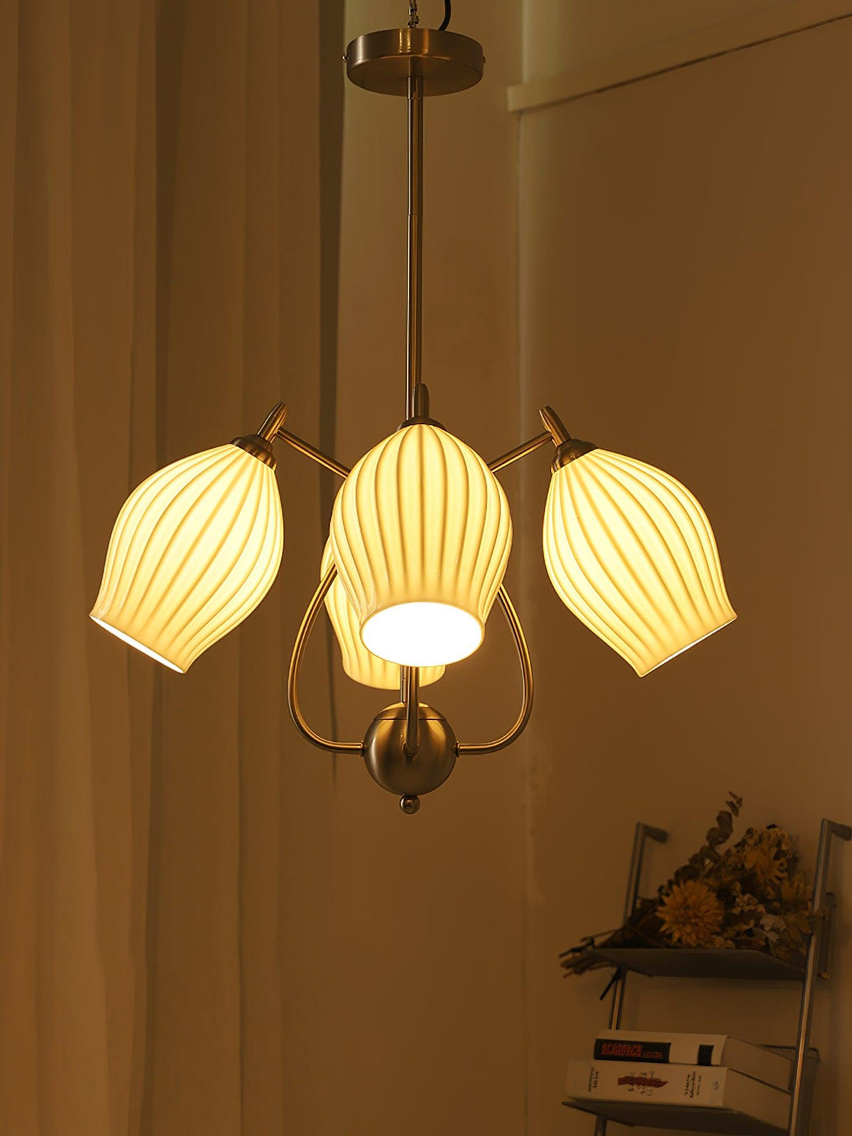 Briamere Ceramic Chandelier-Moonnatur