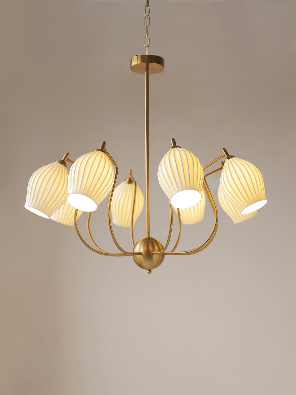Briamere Ceramic Chandelier-Moonnatur