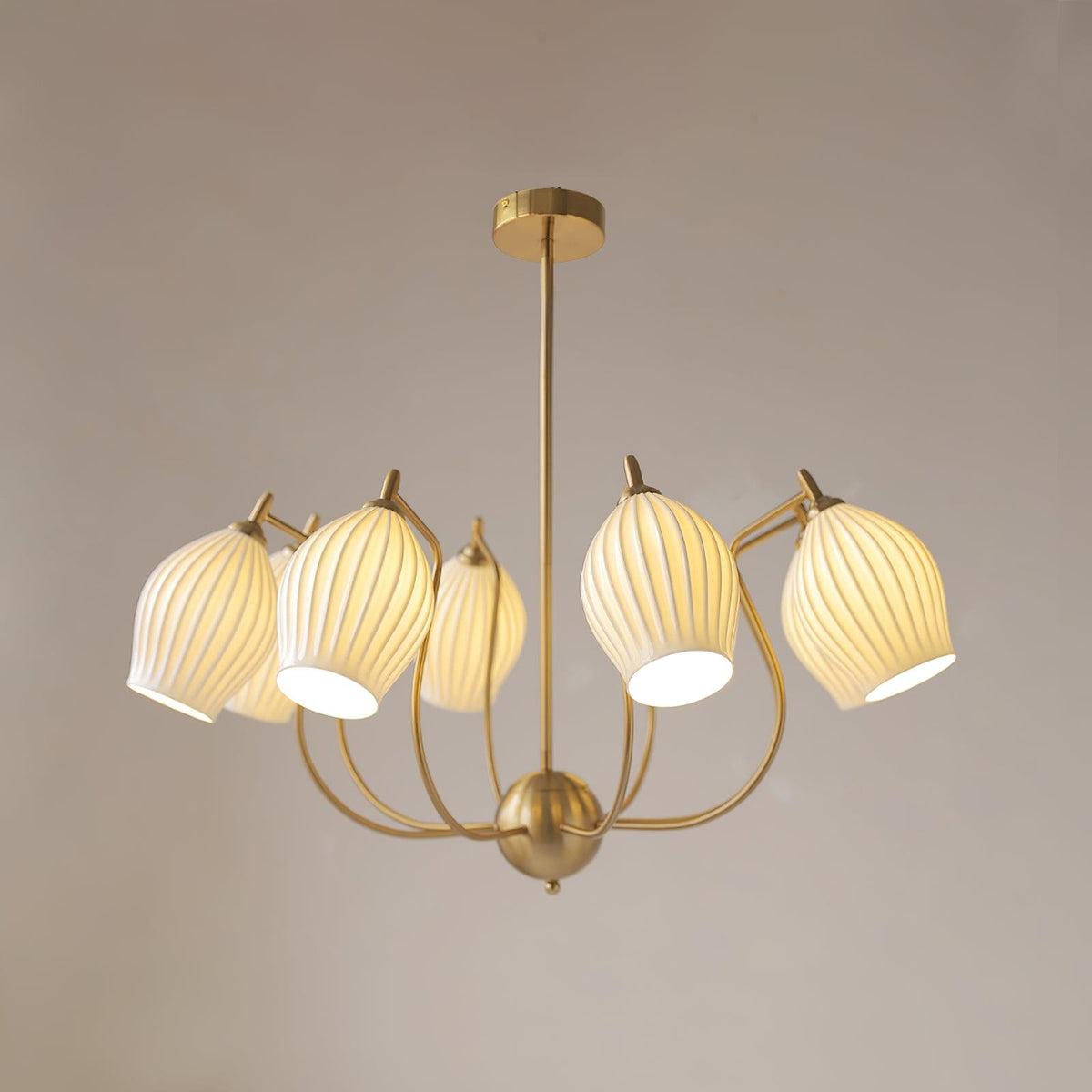 Briamere Ceramic Chandelier-Moonnatur