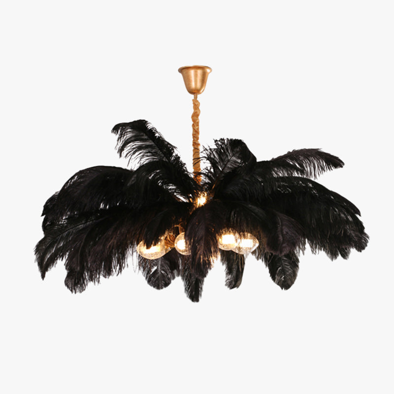Dorrenwick Feather Pendant Light-Moonnatur