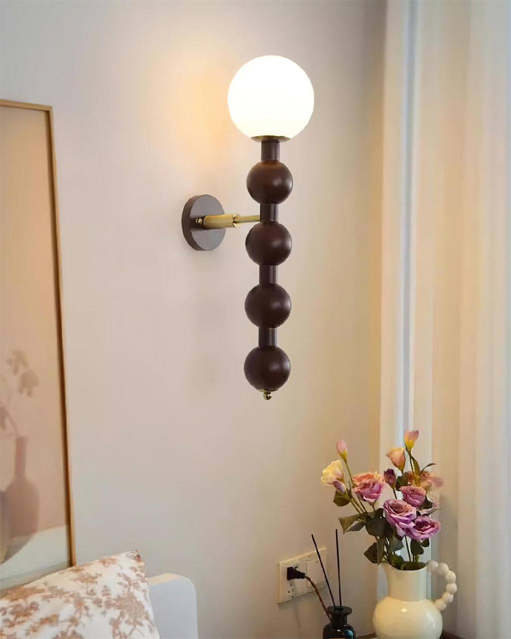 Corenonna Wood Wall Light-Moonnatur