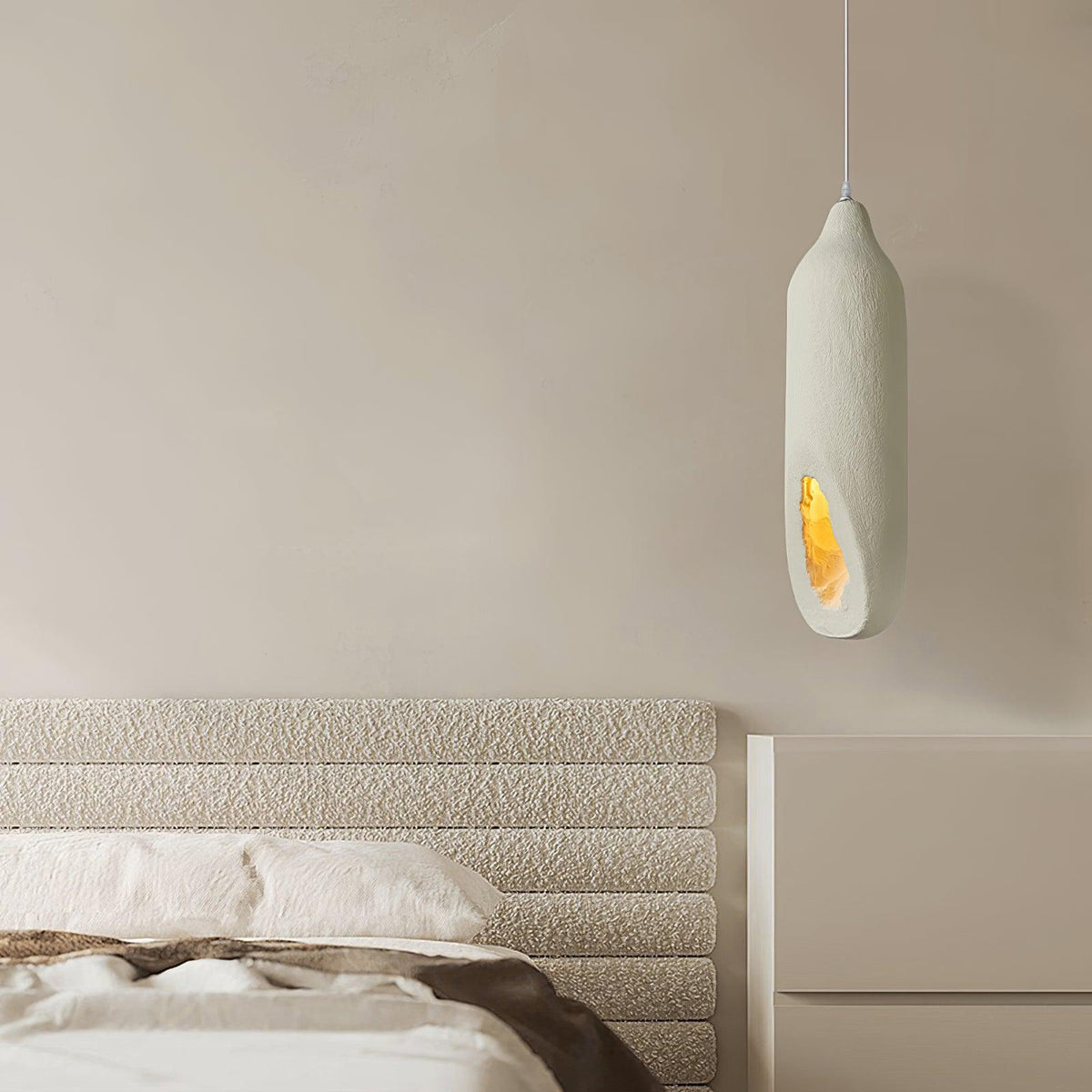 Waveria Polystyrene Pendant Light-Moonnatur