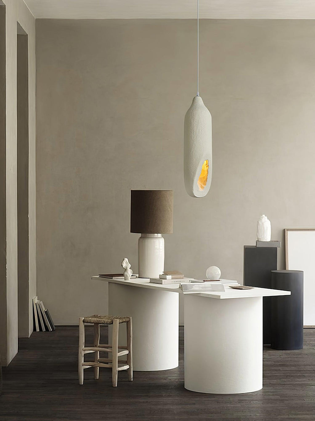 Waveria Polystyrene Pendant Light-Moonnatur