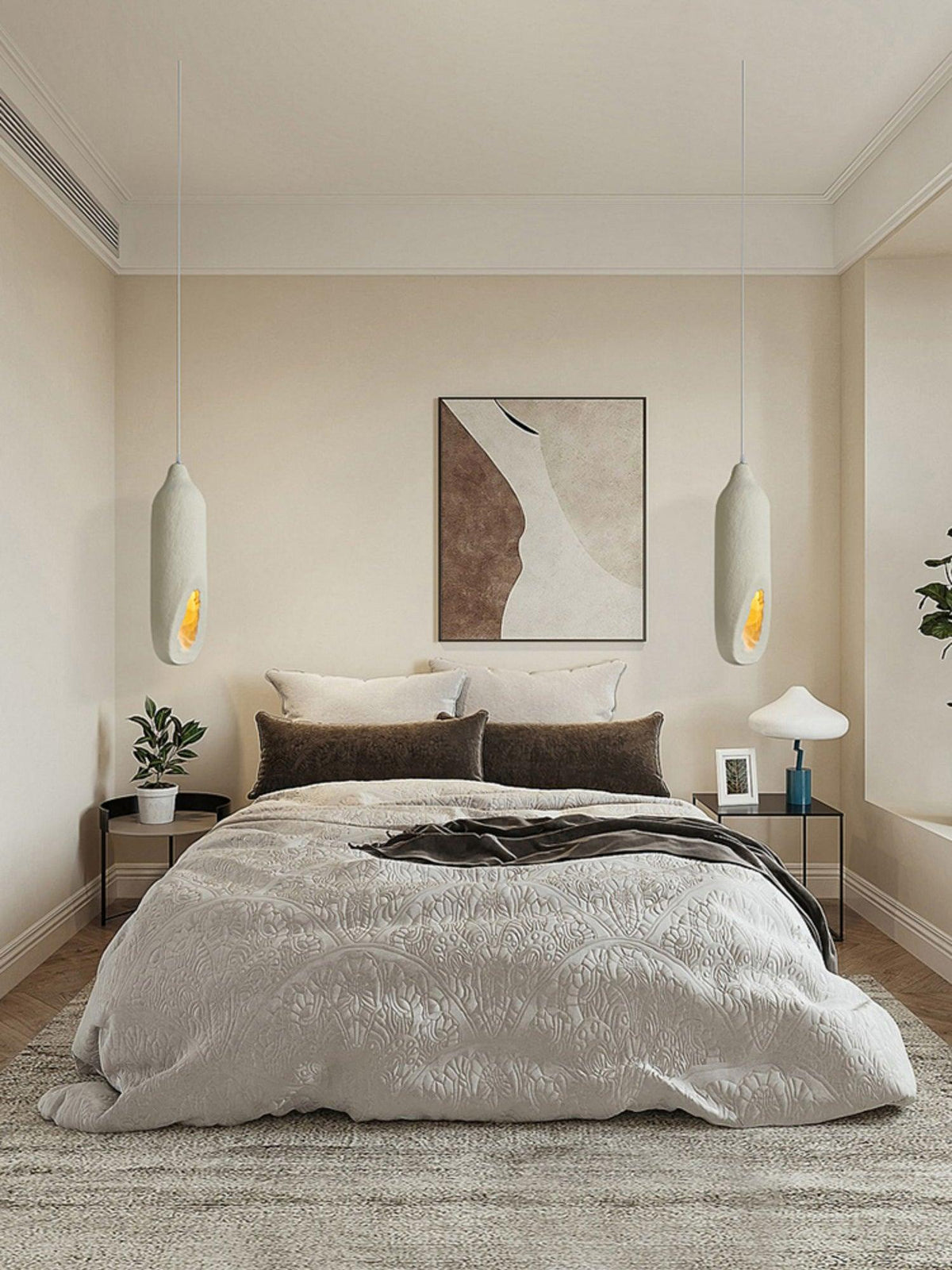Waveria Polystyrene Pendant Light-Moonnatur