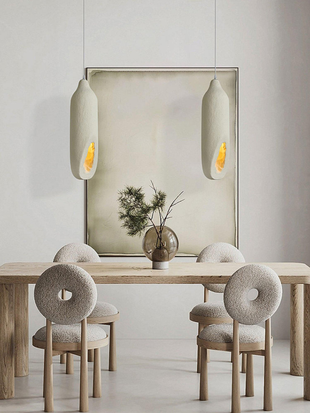 Waveria Polystyrene Pendant Light-Moonnatur