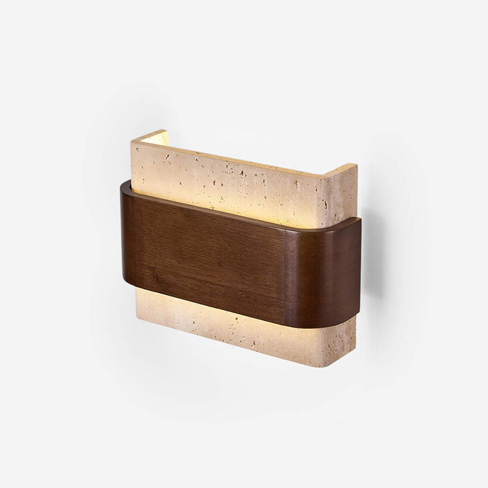 Islenheath Travertine Wall Light-Moonnatur