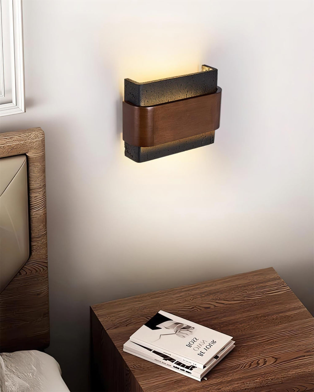 Islenheath Travertine Wall Light-Moonnatur