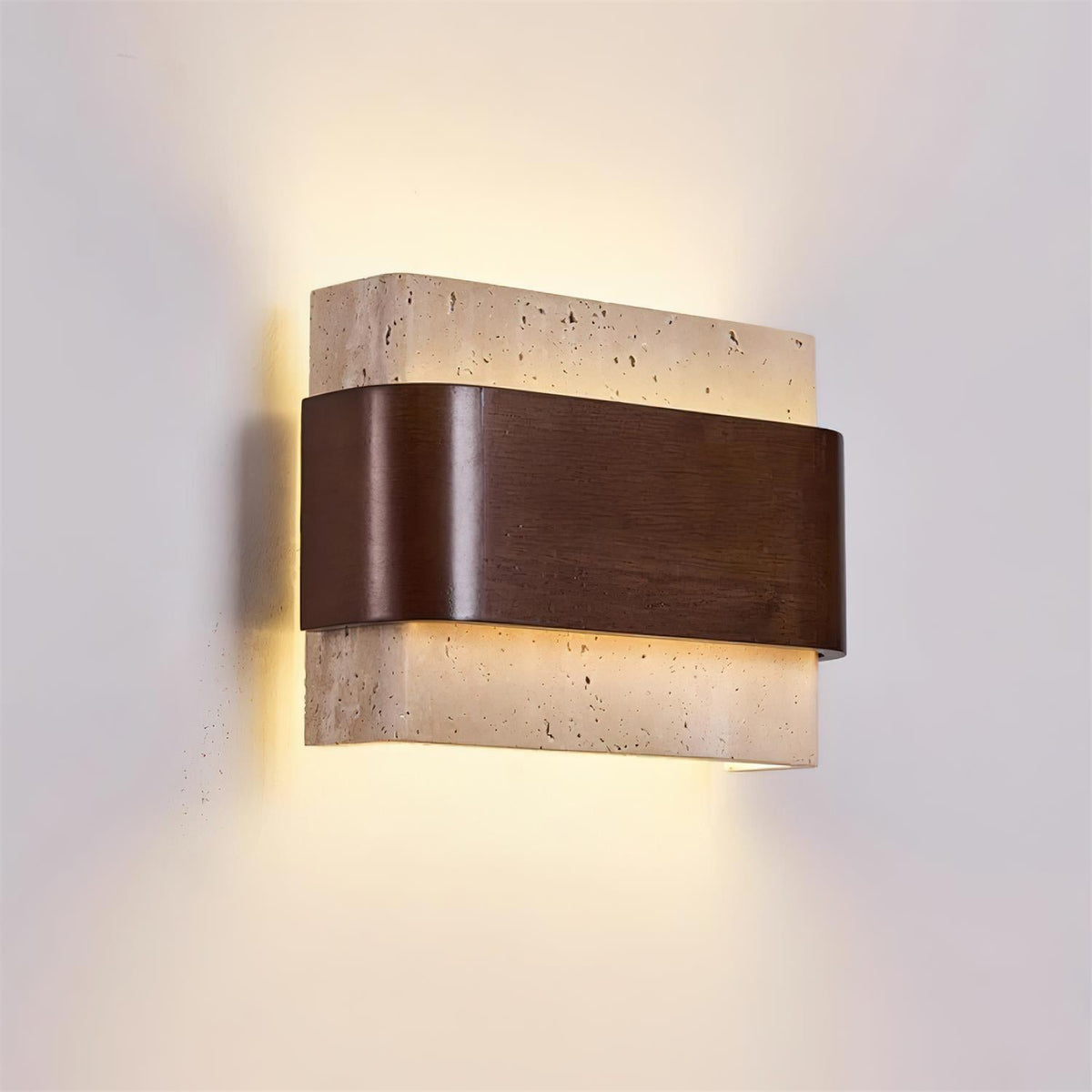Islenheath Travertine Wall Light-Moonnatur