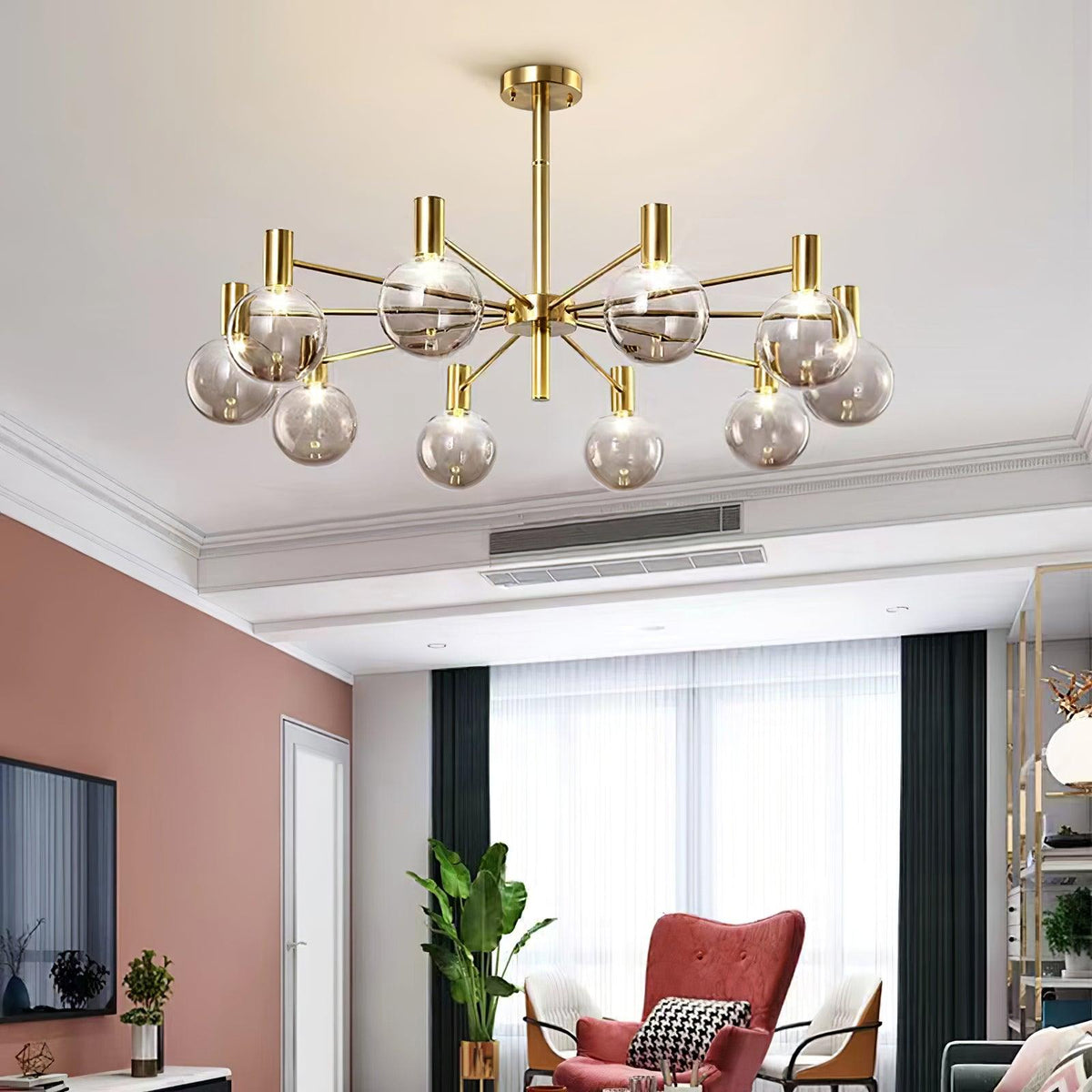 Elowia Glass Chandelier-Moonnatur
