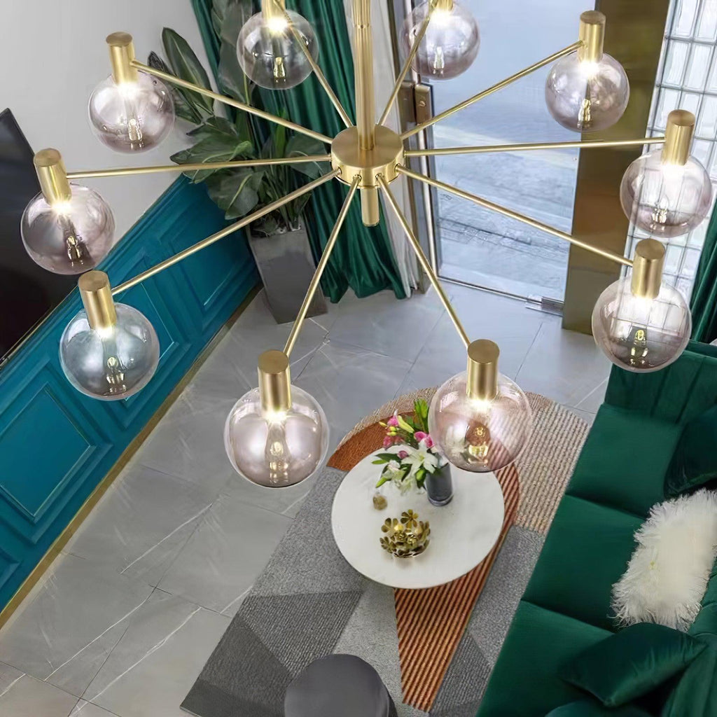 Elowia Glass Chandelier-Moonnatur