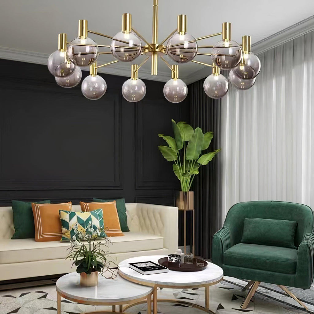 Elowia Glass Chandelier-Moonnatur