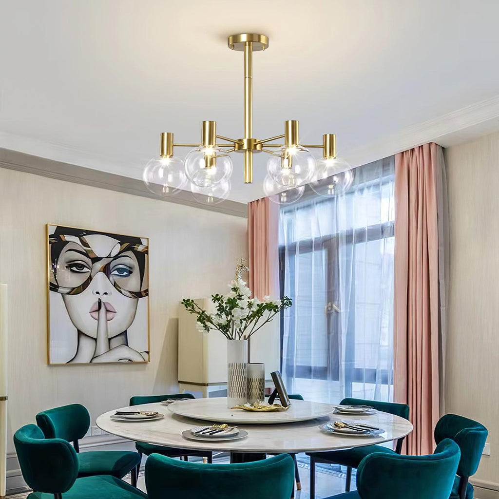 Elowia Glass Chandelier-Moonnatur