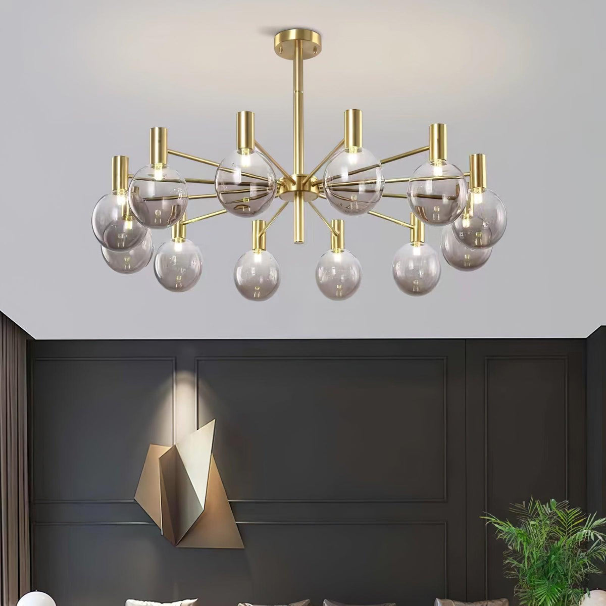 Elowia Glass Chandelier-Moonnatur