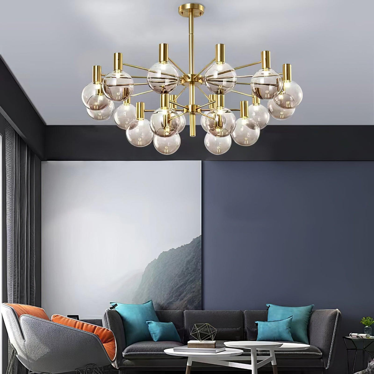 Elowia Glass Chandelier-Moonnatur