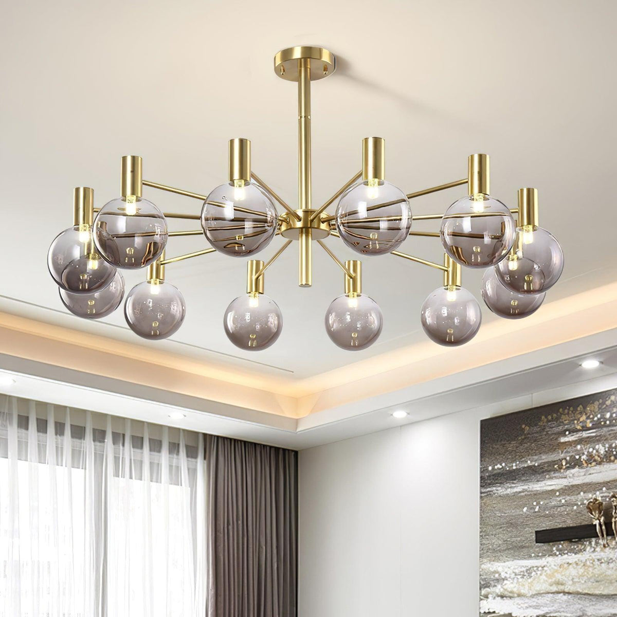 Elowia Glass Chandelier-Moonnatur