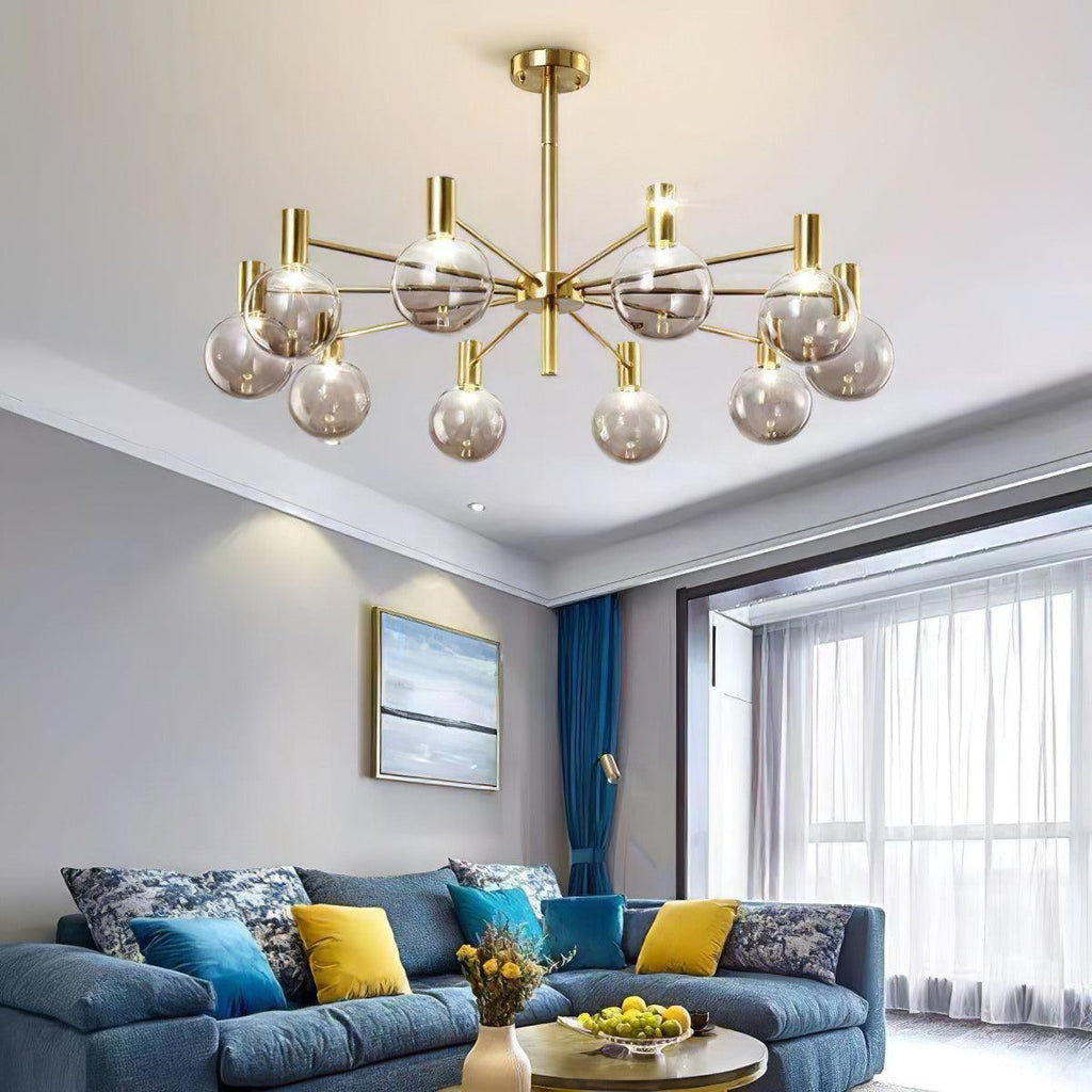 Elowia Glass Chandelier-Moonnatur