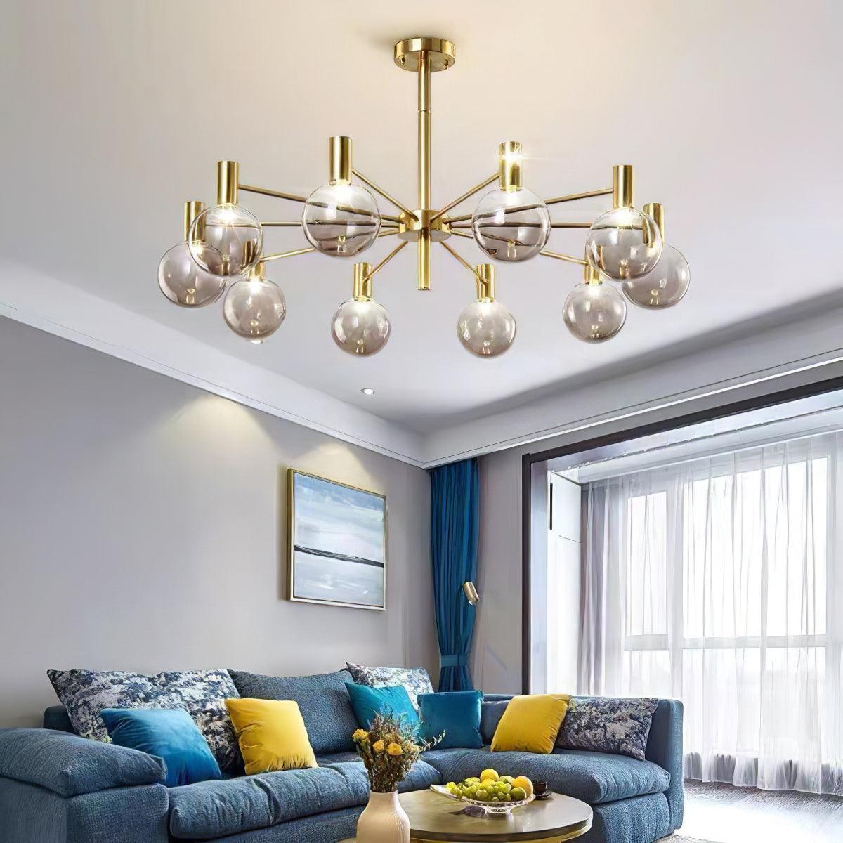 Elowia Glass Chandelier-Moonnatur
