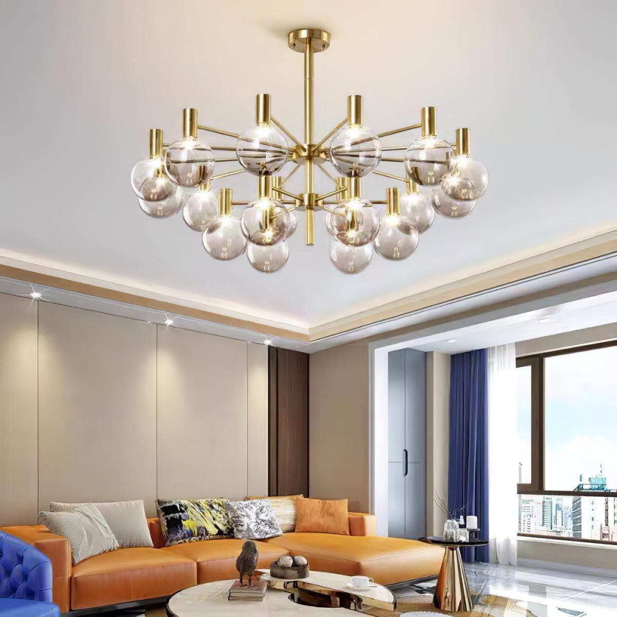 Elowia Glass Chandelier-Moonnatur