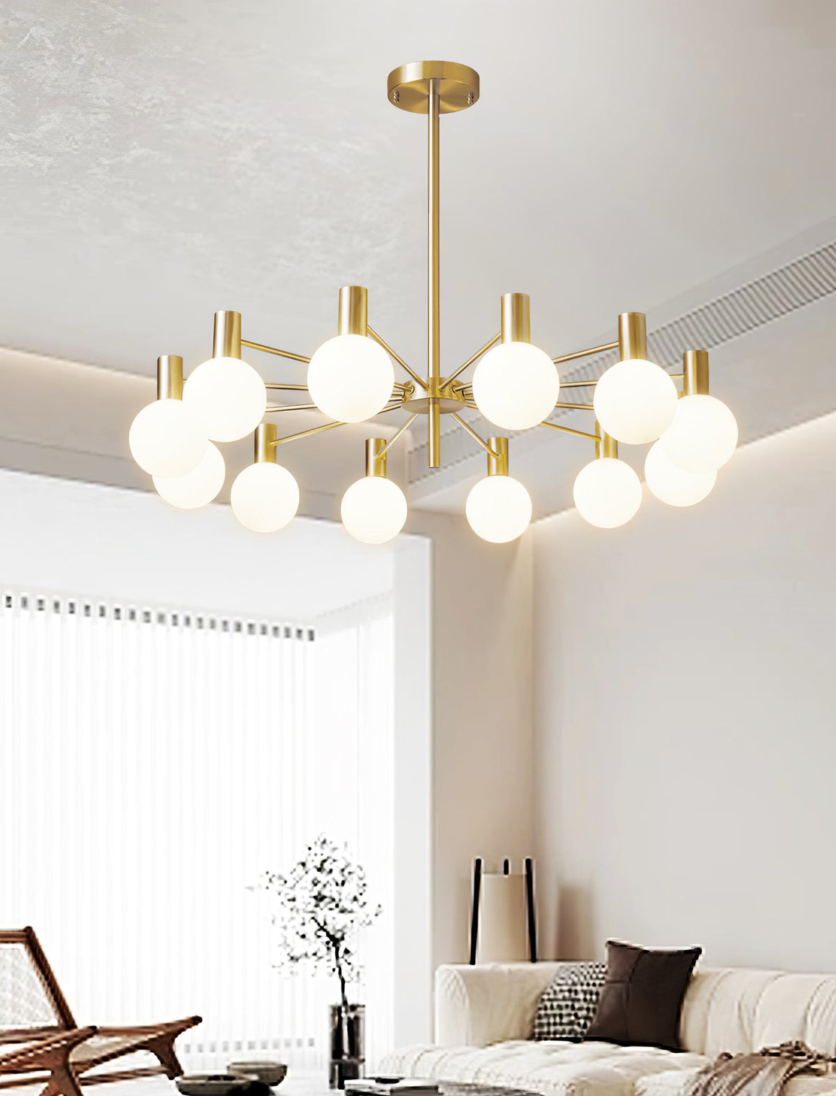 Elowia Glass Chandelier-Moonnatur