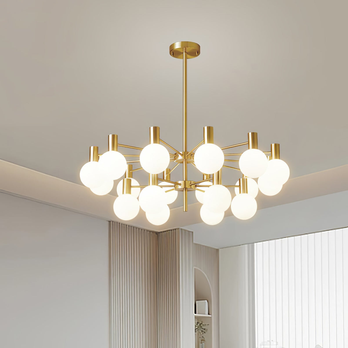Elowia Glass Chandelier-Moonnatur