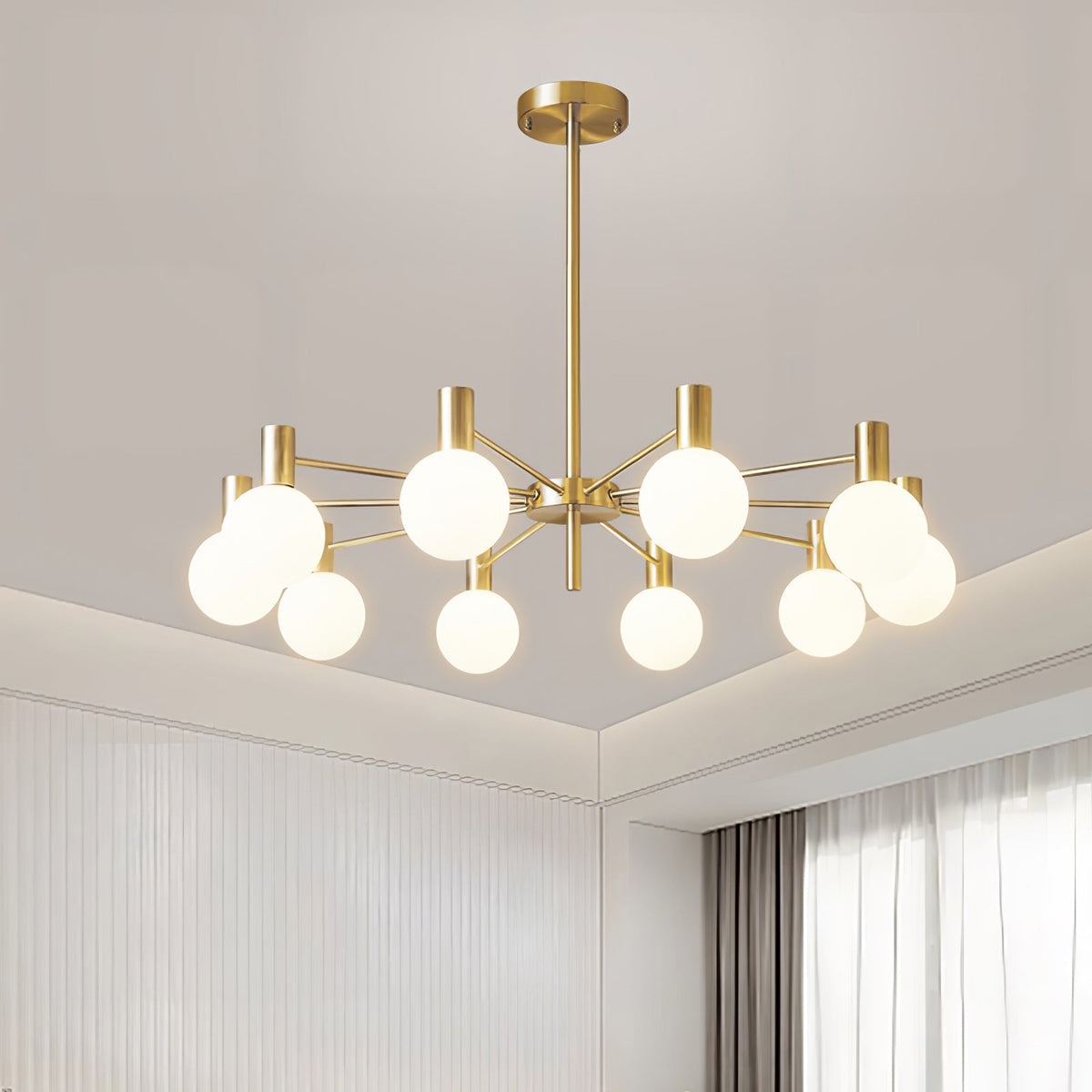 Elowia Glass Chandelier-Moonnatur