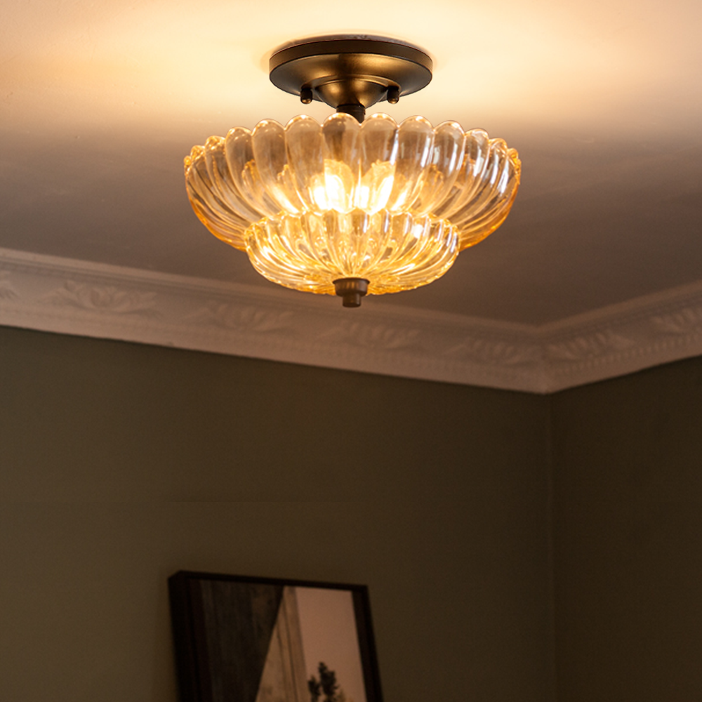 Edrenaelle Glass Ceiling Light-Moonnatur