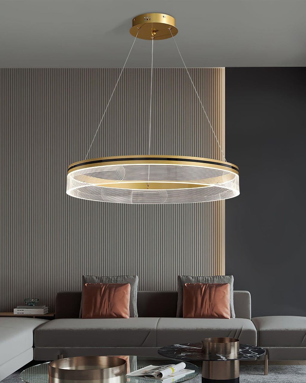 Ordelash Acrylic Chandelier-Moonnatur
