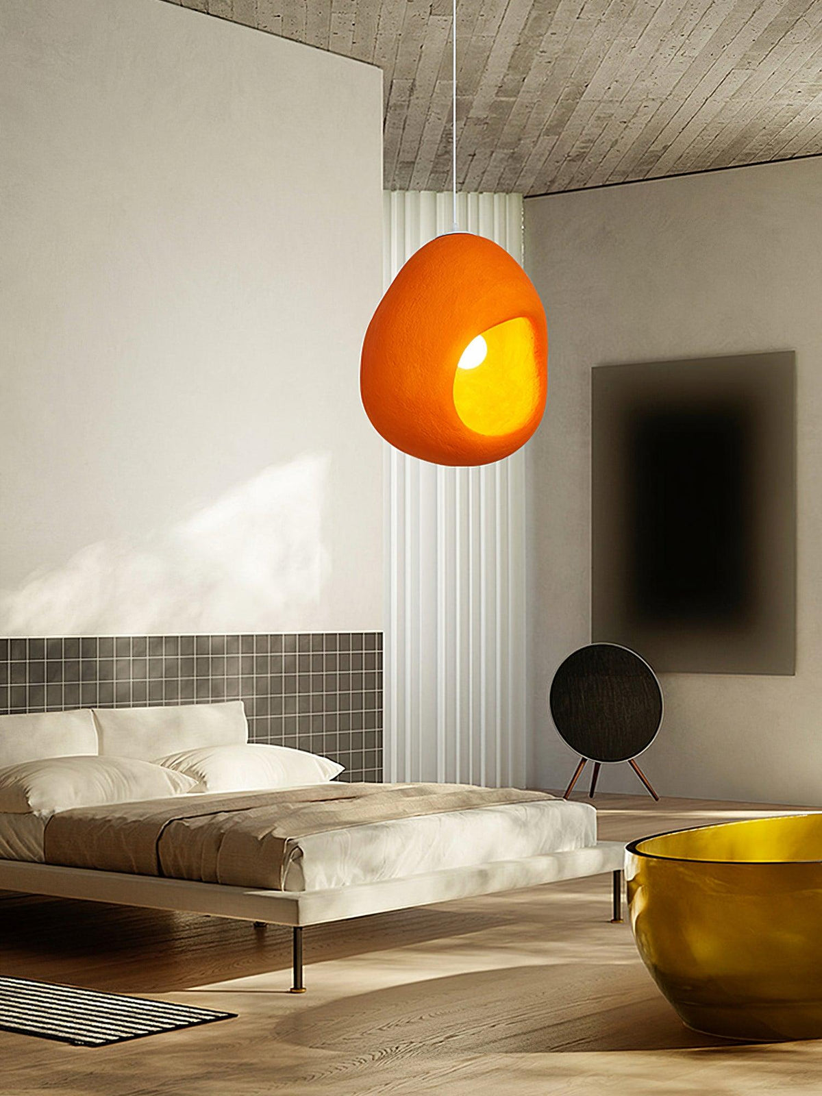 Wesalia Polystyrene Pendant Light-Moonnatur