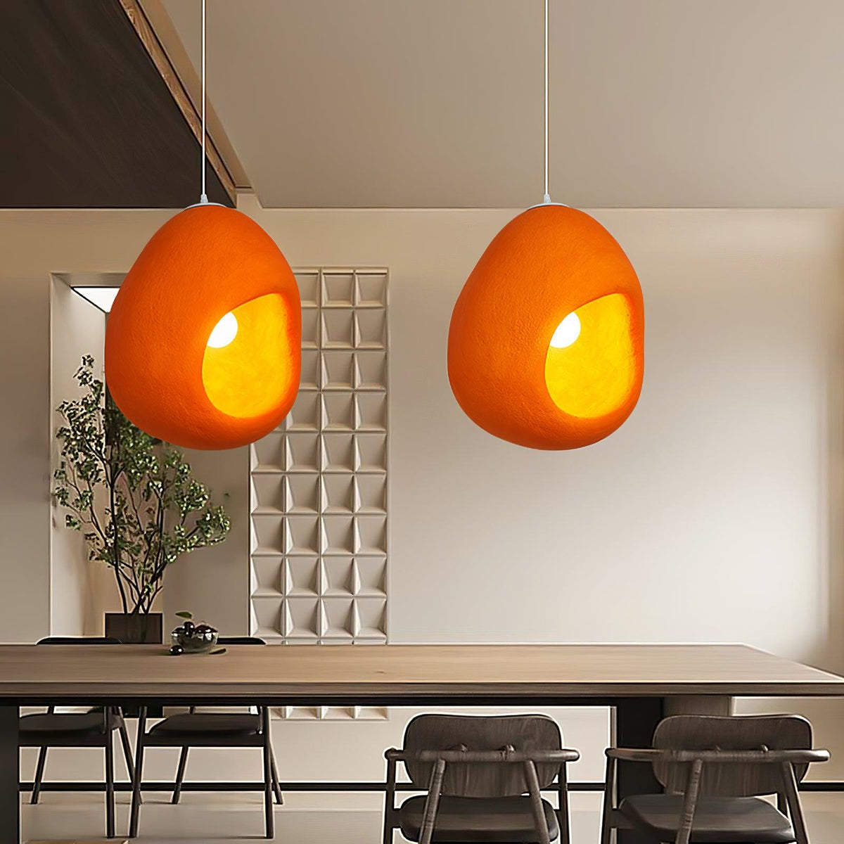 Wesalia Polystyrene Pendant Light-Moonnatur