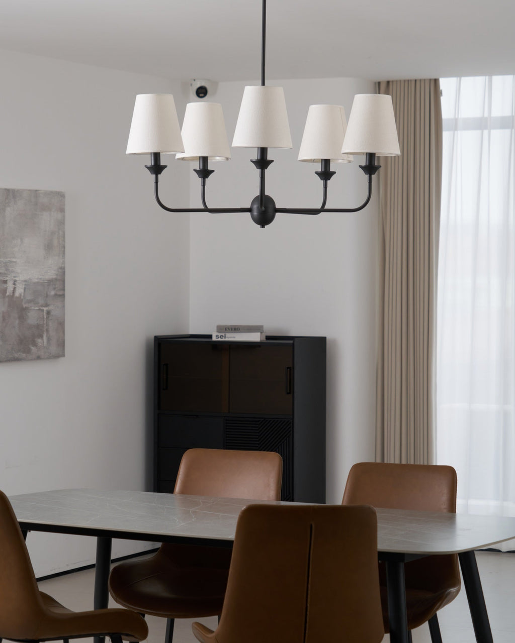 Tovara Fabric Chandelier-Moonnatur