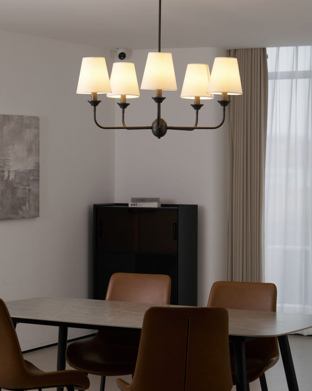 Tovara Fabric Chandelier-Moonnatur