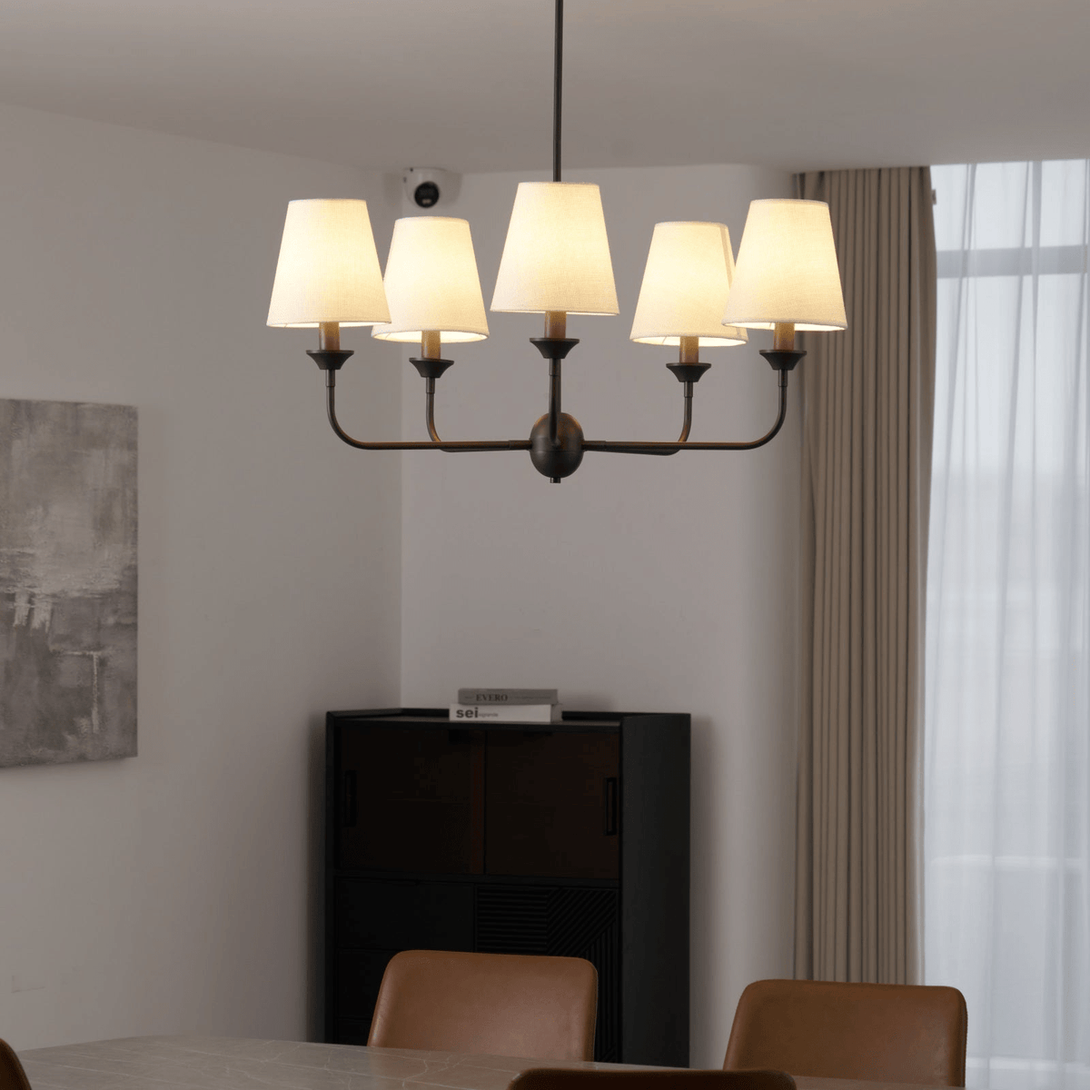 Tovara Fabric Chandelier-Moonnatur