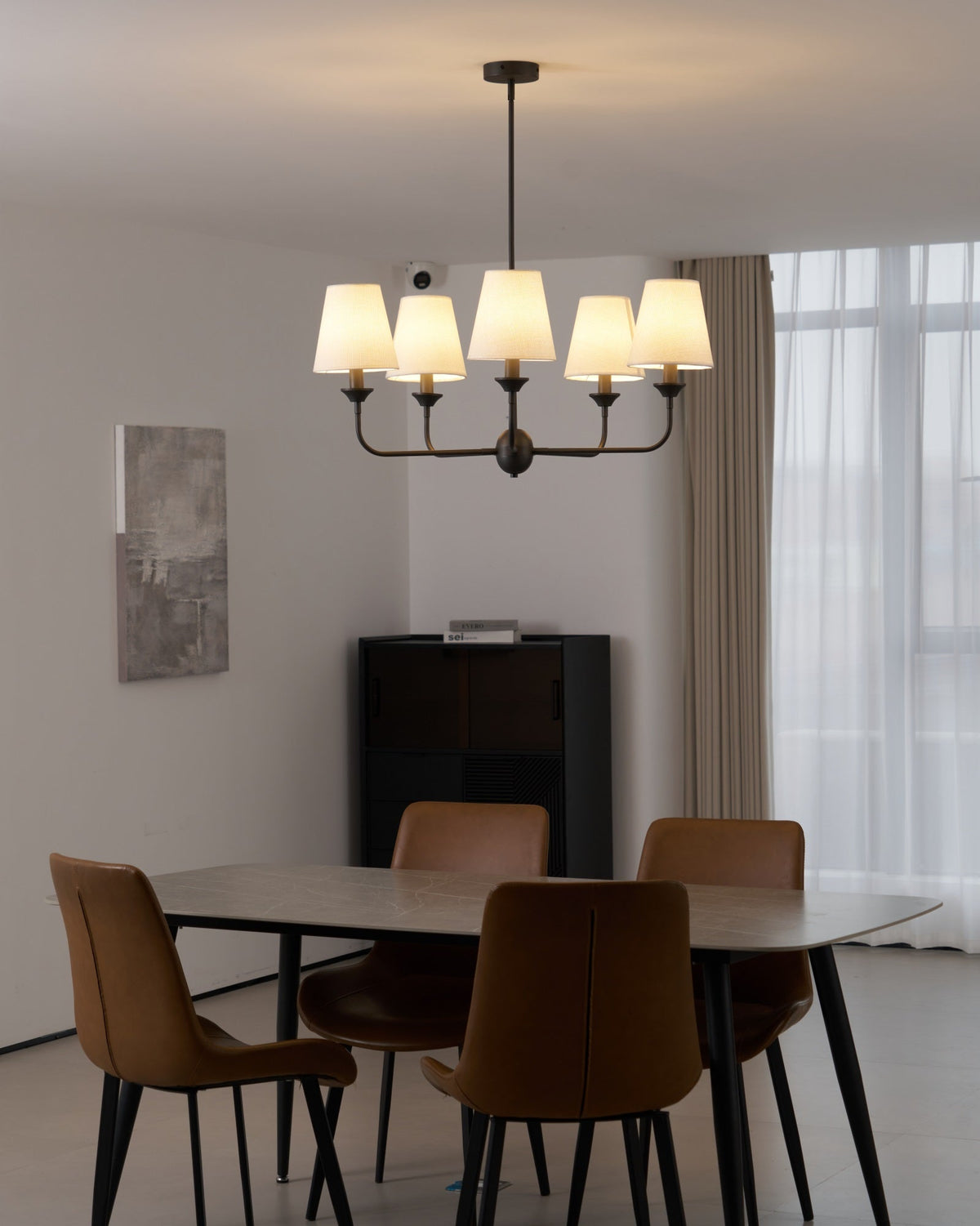 Tovara Fabric Chandelier-Moonnatur
